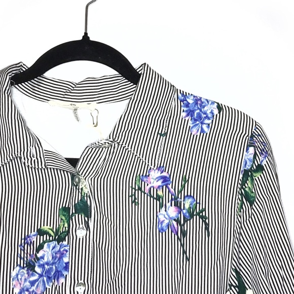 Entro • Striped Floral Print Dress - Picture 4 of 6